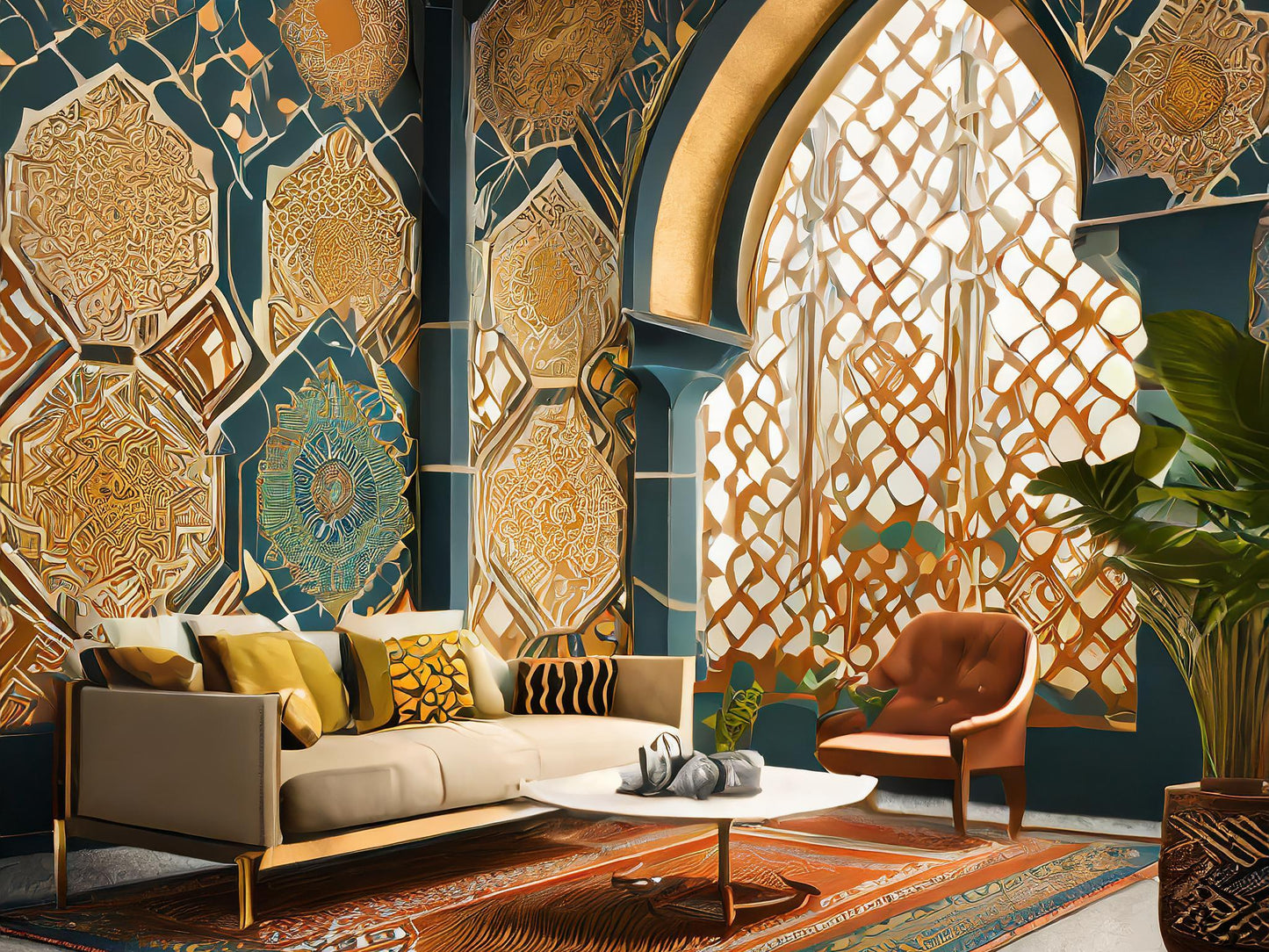Wallpaper Moroccan Patchwork