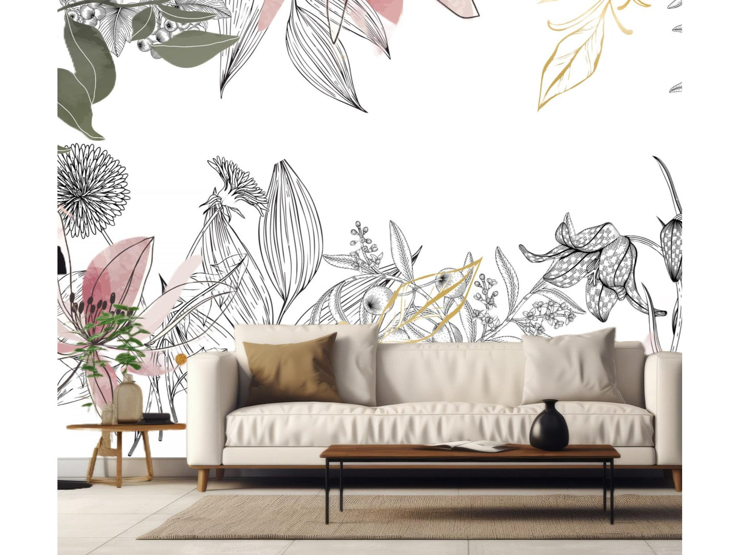 Wallpaper a medley of foliage