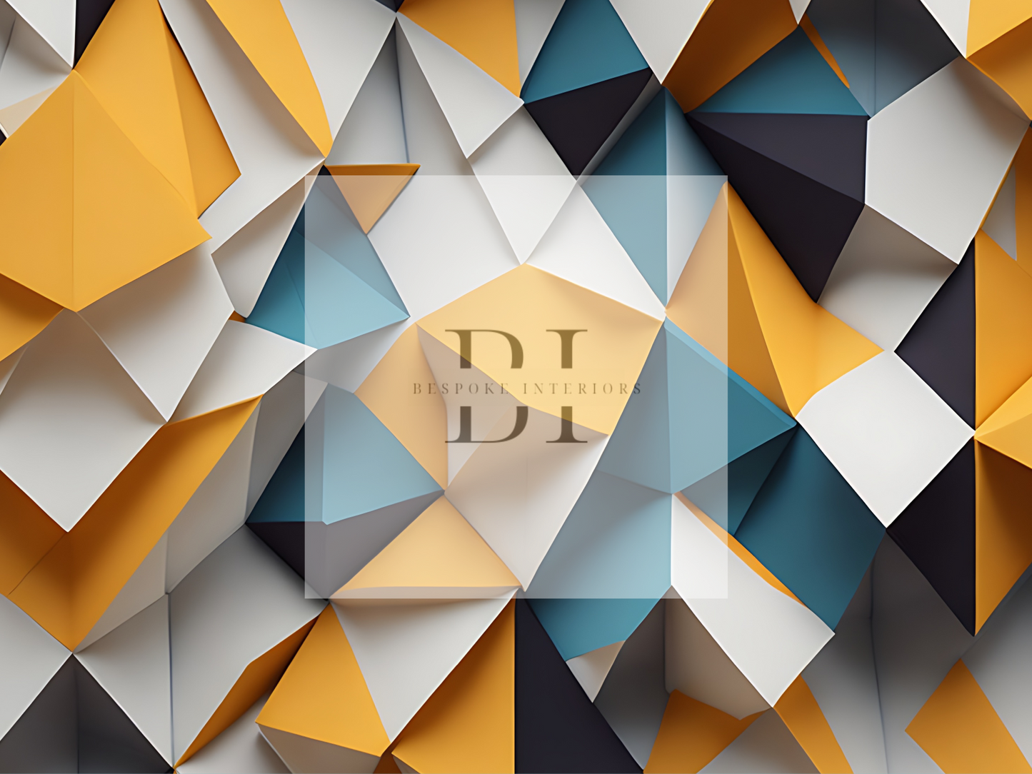 Wallpaper 3D Bright geometric cluster