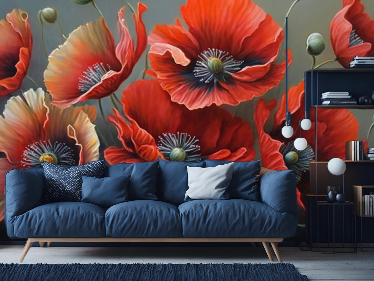 Wallpaper Floral A Red Display