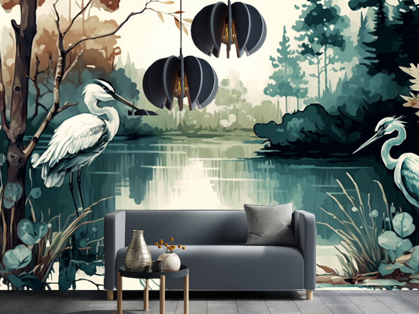 Wallpaper Watchful Heron