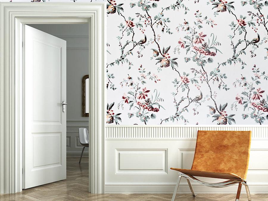 Wallpaper detailed floral