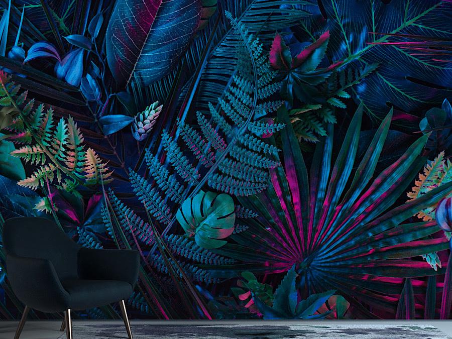 Wallpaper a burst of Purple Foliage