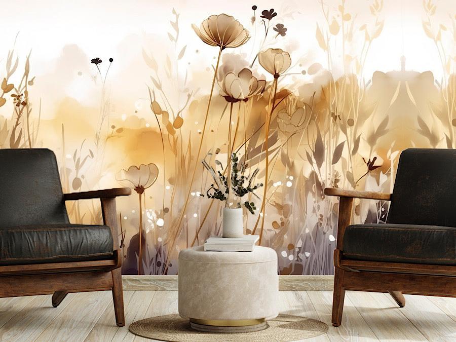 Wallpaper sweet sunny floral