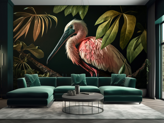 Wallpaper Pink Pelican