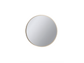 Deep Frame Round Mirror Gold