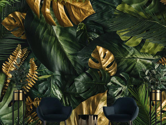 Wallpaper a burst of golden foliage