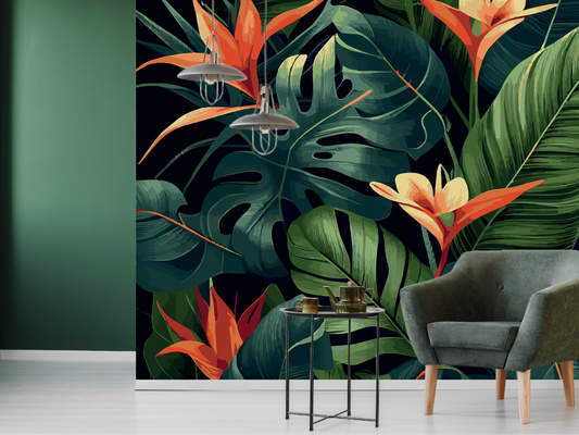 Wallpaper Tropical Strelitzia