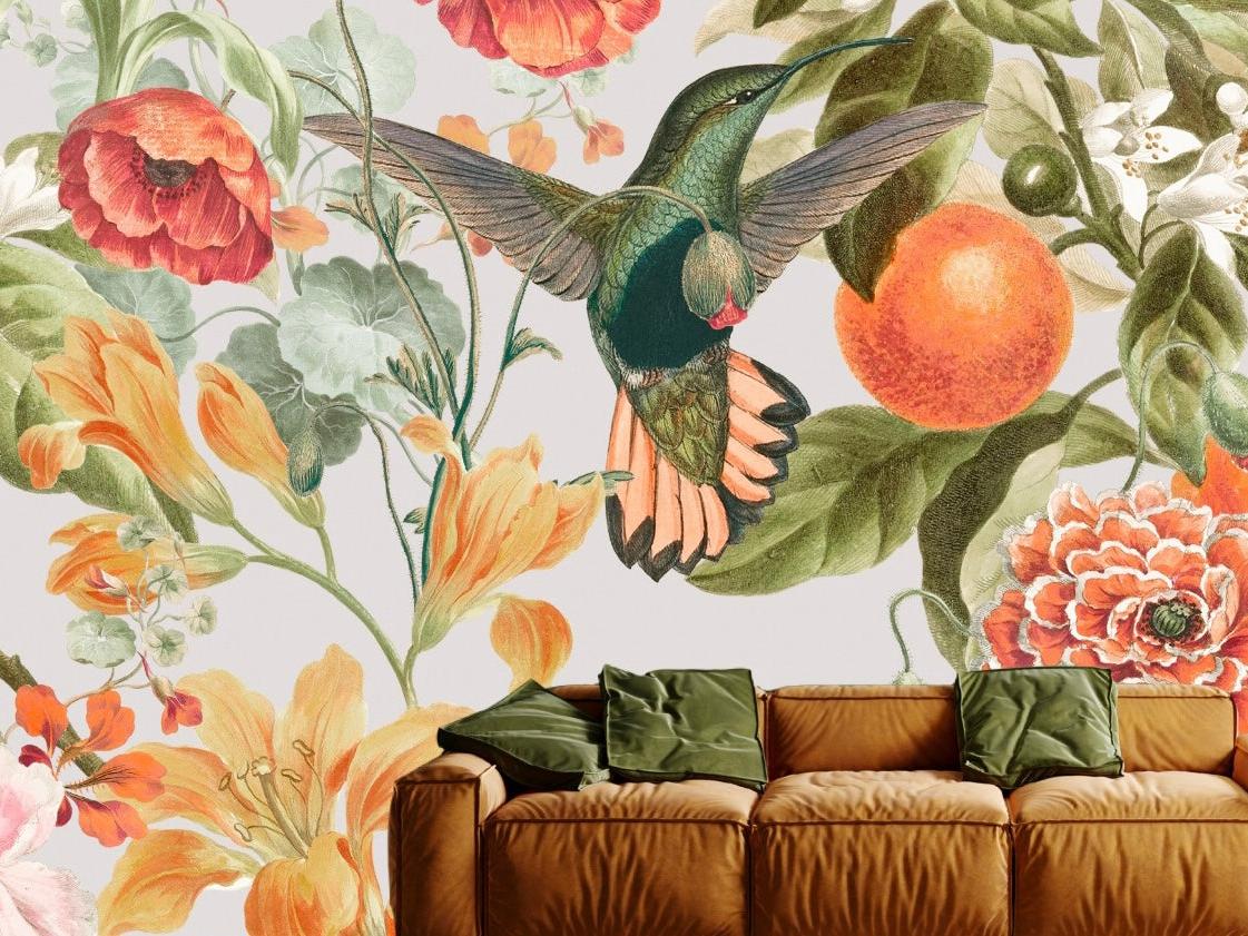 62 Hummin Wallpaper The Humming Bird – Ateliér Wall Design