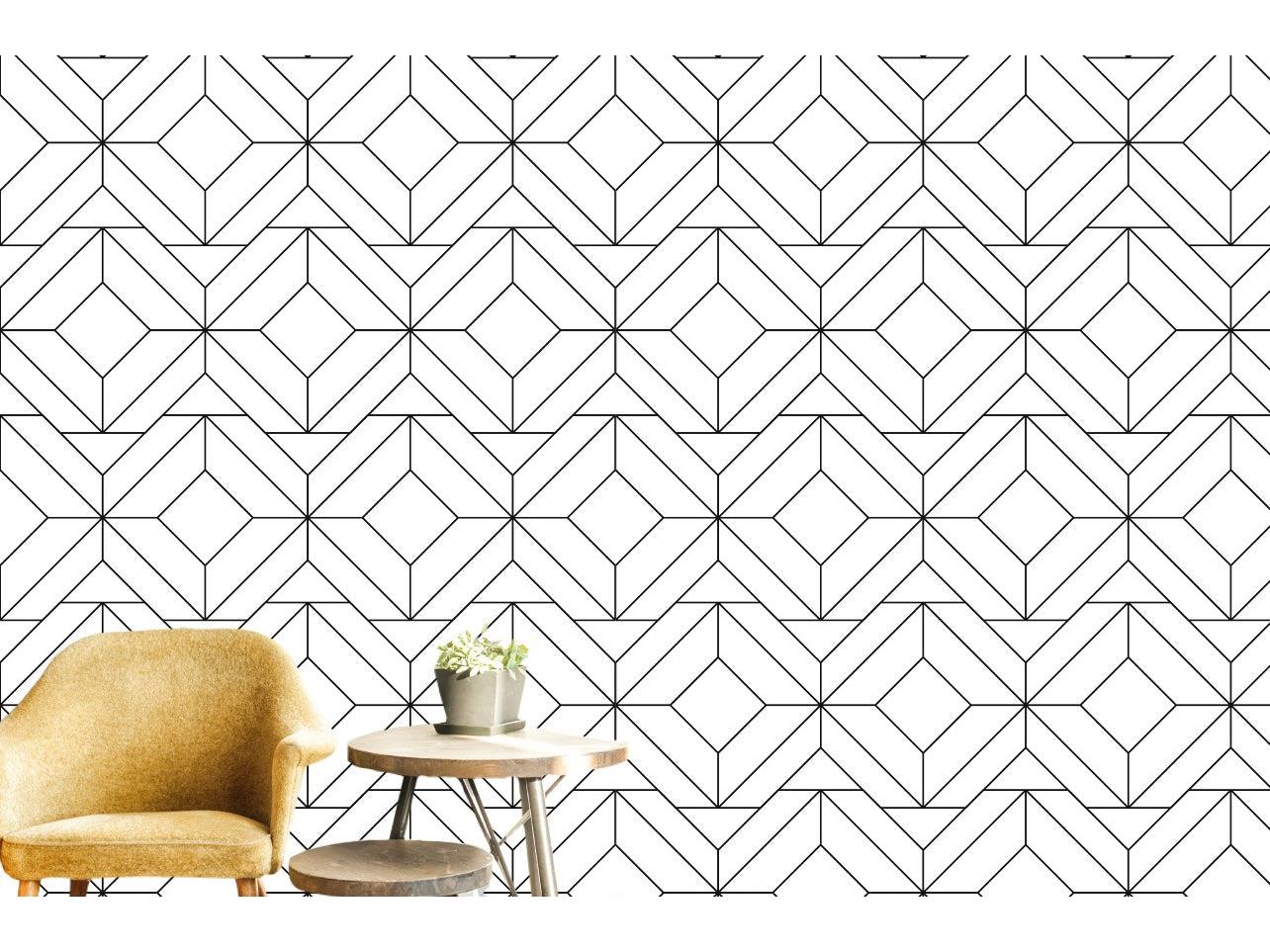 Wallpaper White Geometric