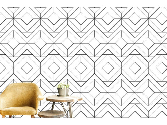 Wallpaper White Geometric