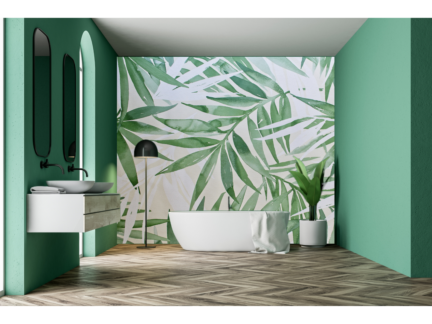 Wallpaper foliage palm