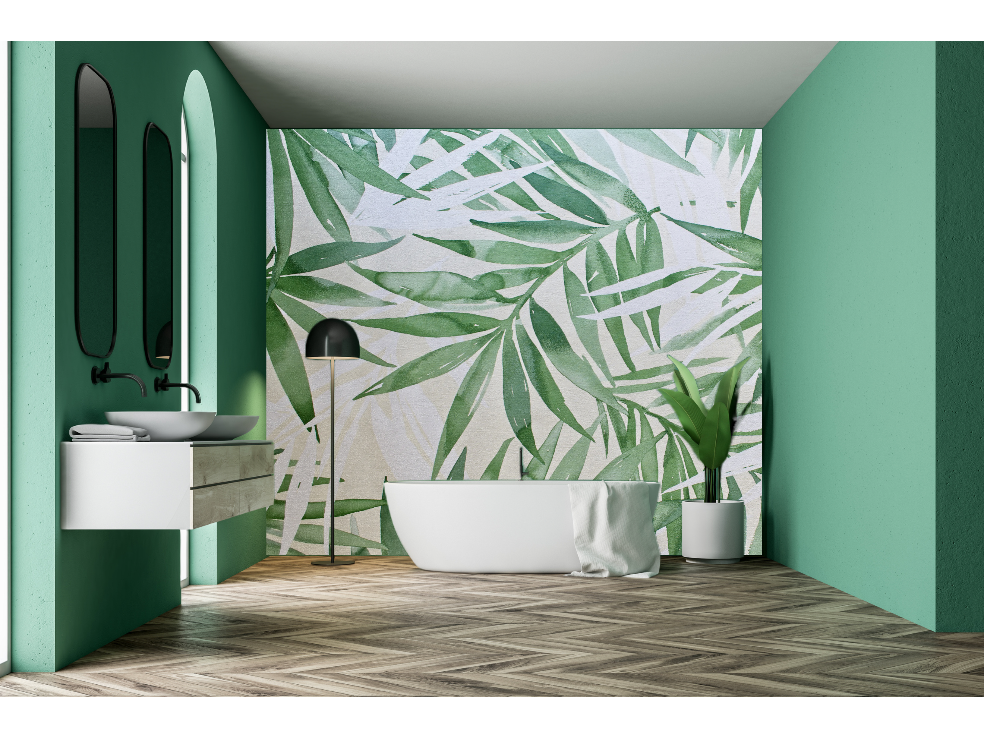 Wallpaper foliage palm