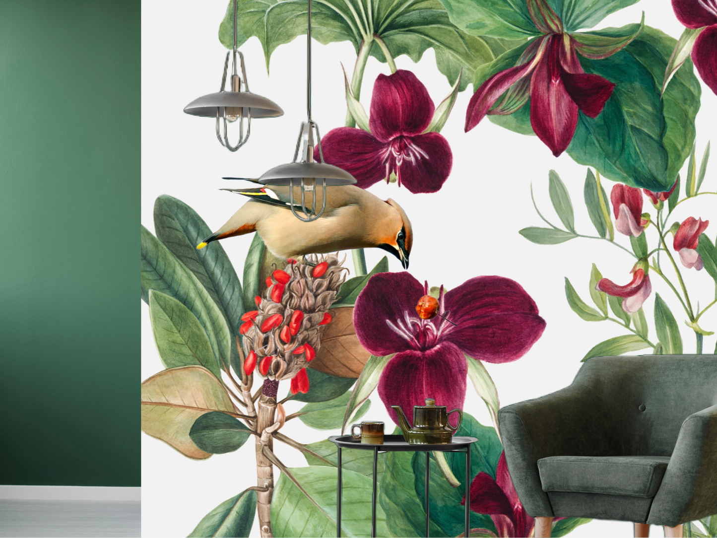 Wallpaper Purple Foliage