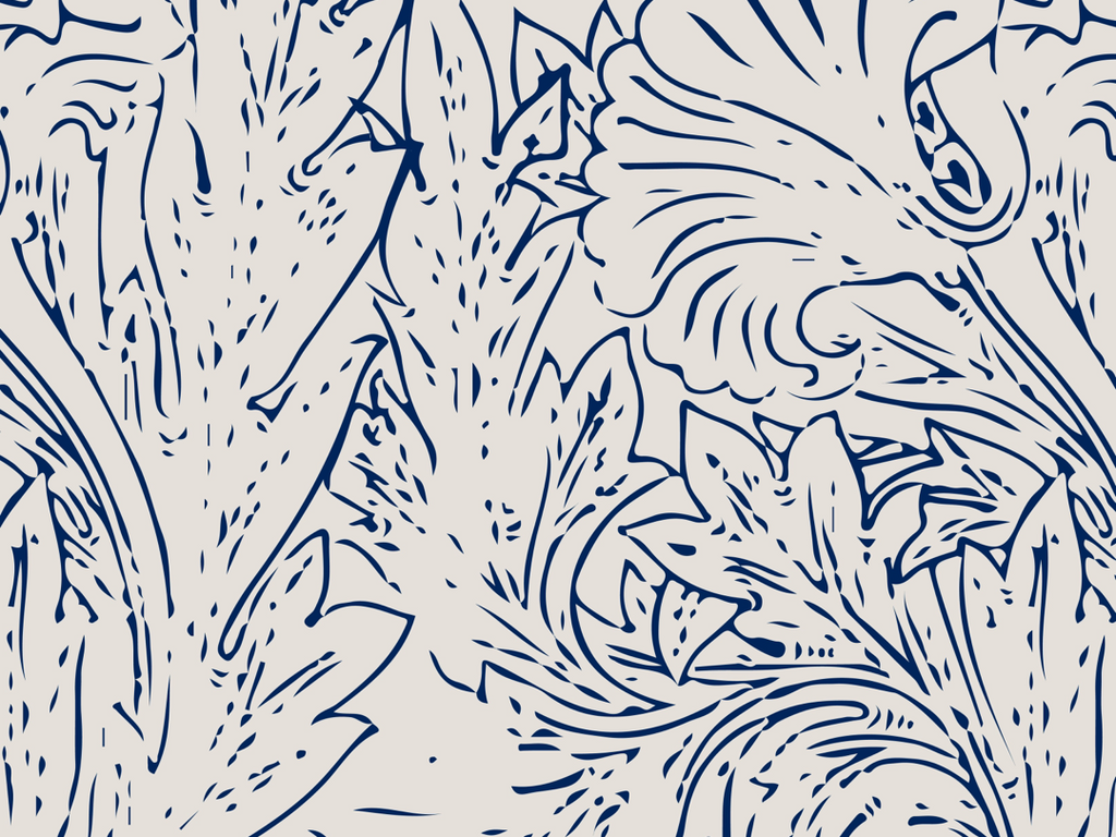 Wallpaper Blue Leaf