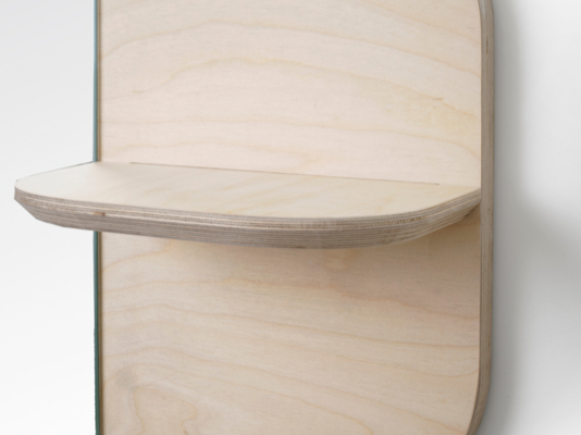 Birch Shelf Mirror