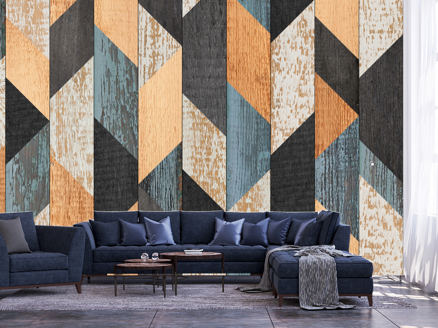 Wallpaper trio of colour