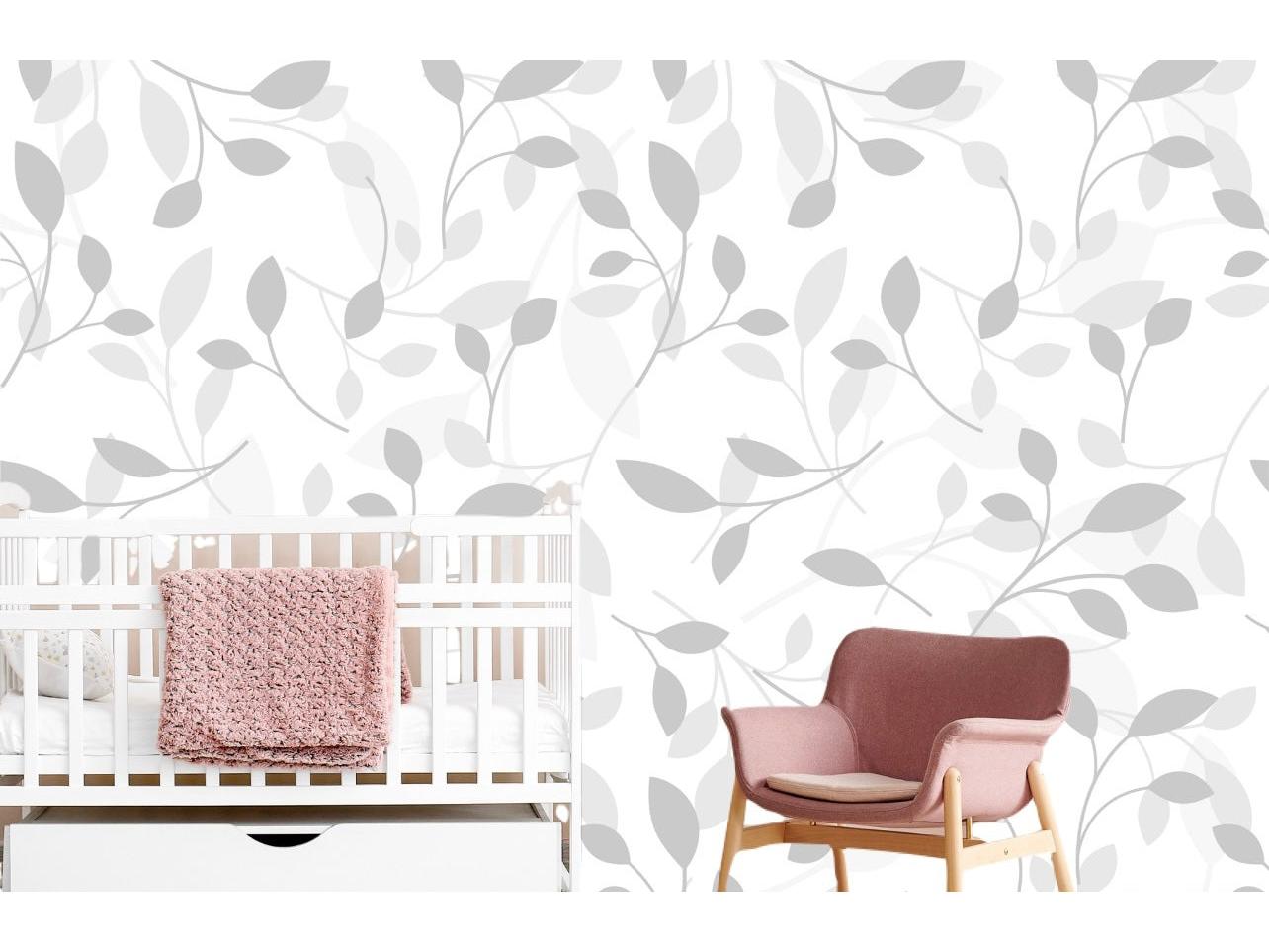 Wallpaper Grey leaf