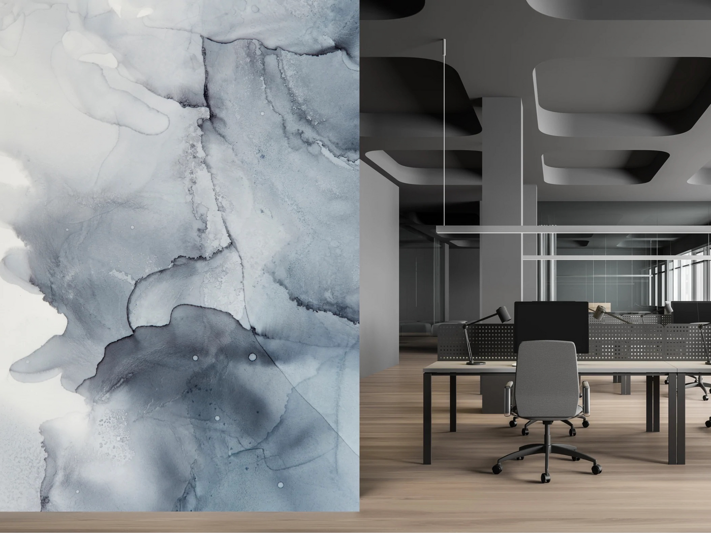 Wallpaper water paint