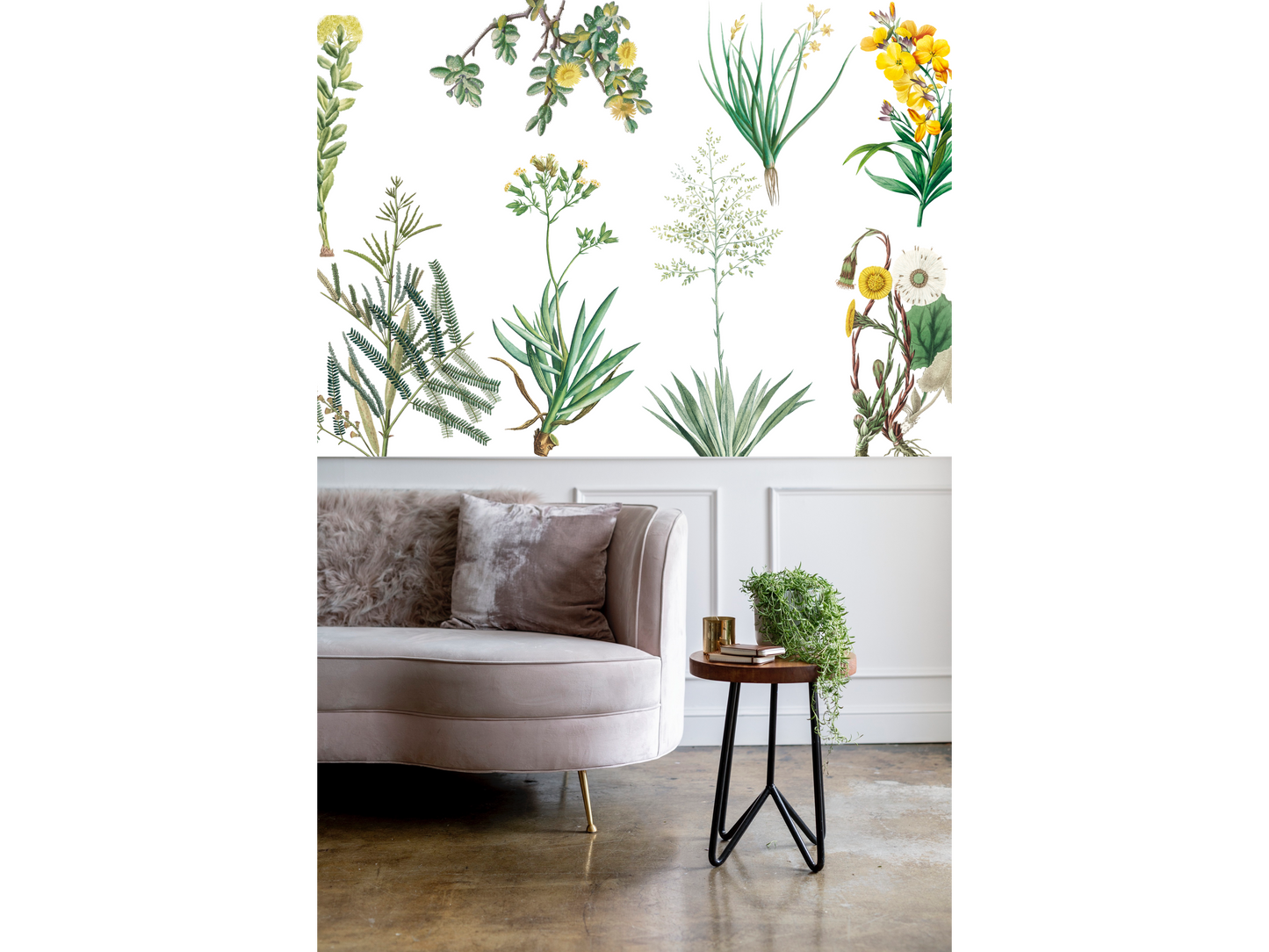 Wallpaper Yellow Floral