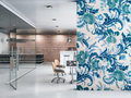 Wallpaper Blue Floral