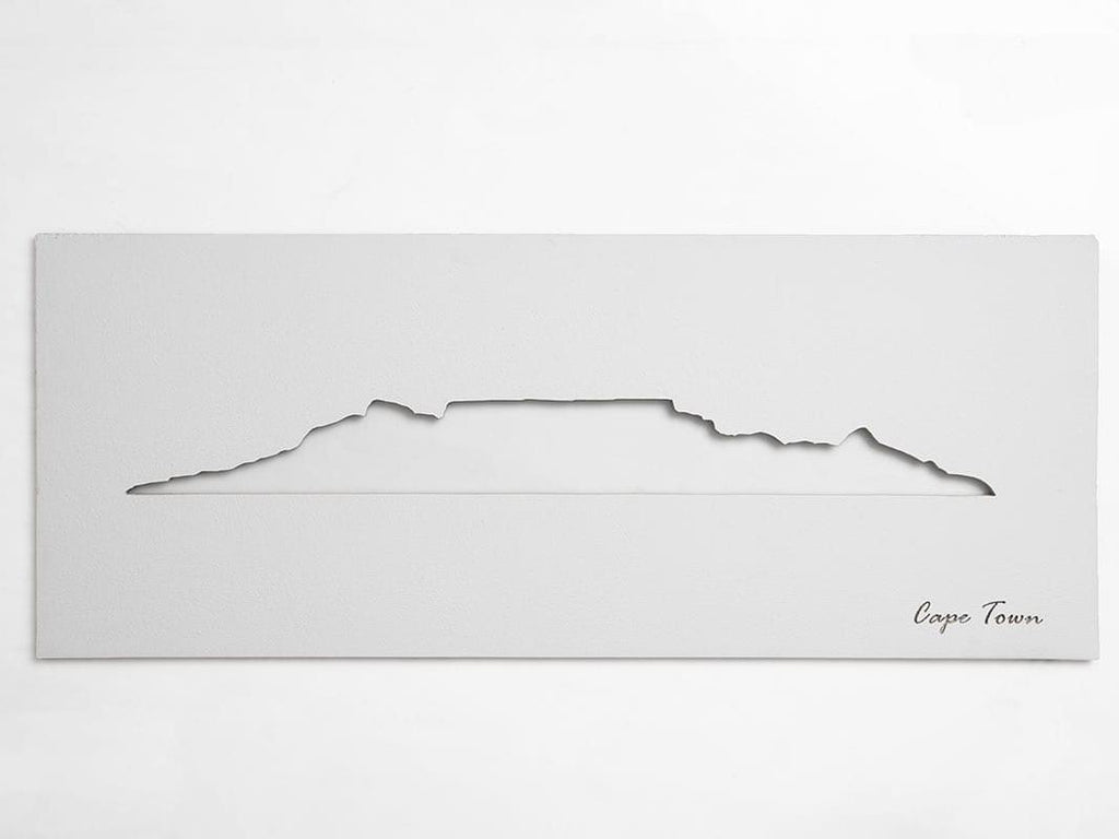 Cape Town Skyline White