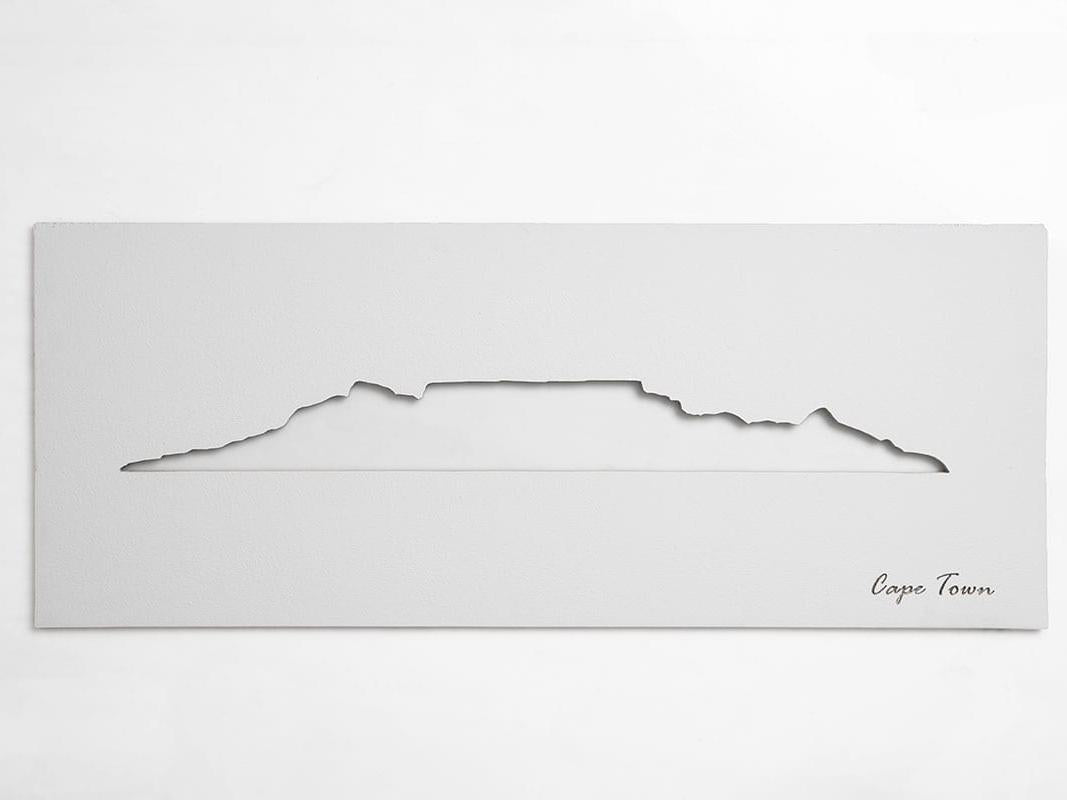 Cape Town Skyline White
