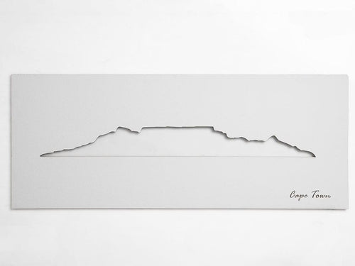 Cape Town Skyline White