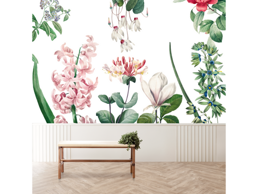 Wallpaper Pink Floral Paradise