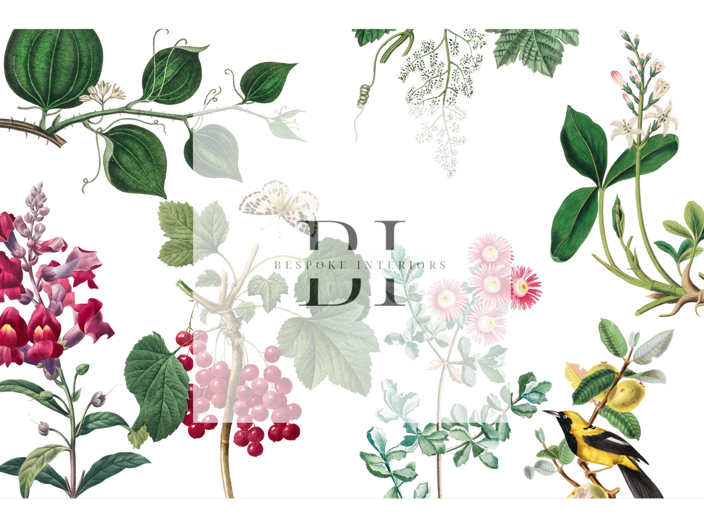 Wallpaper Butterfly Garden