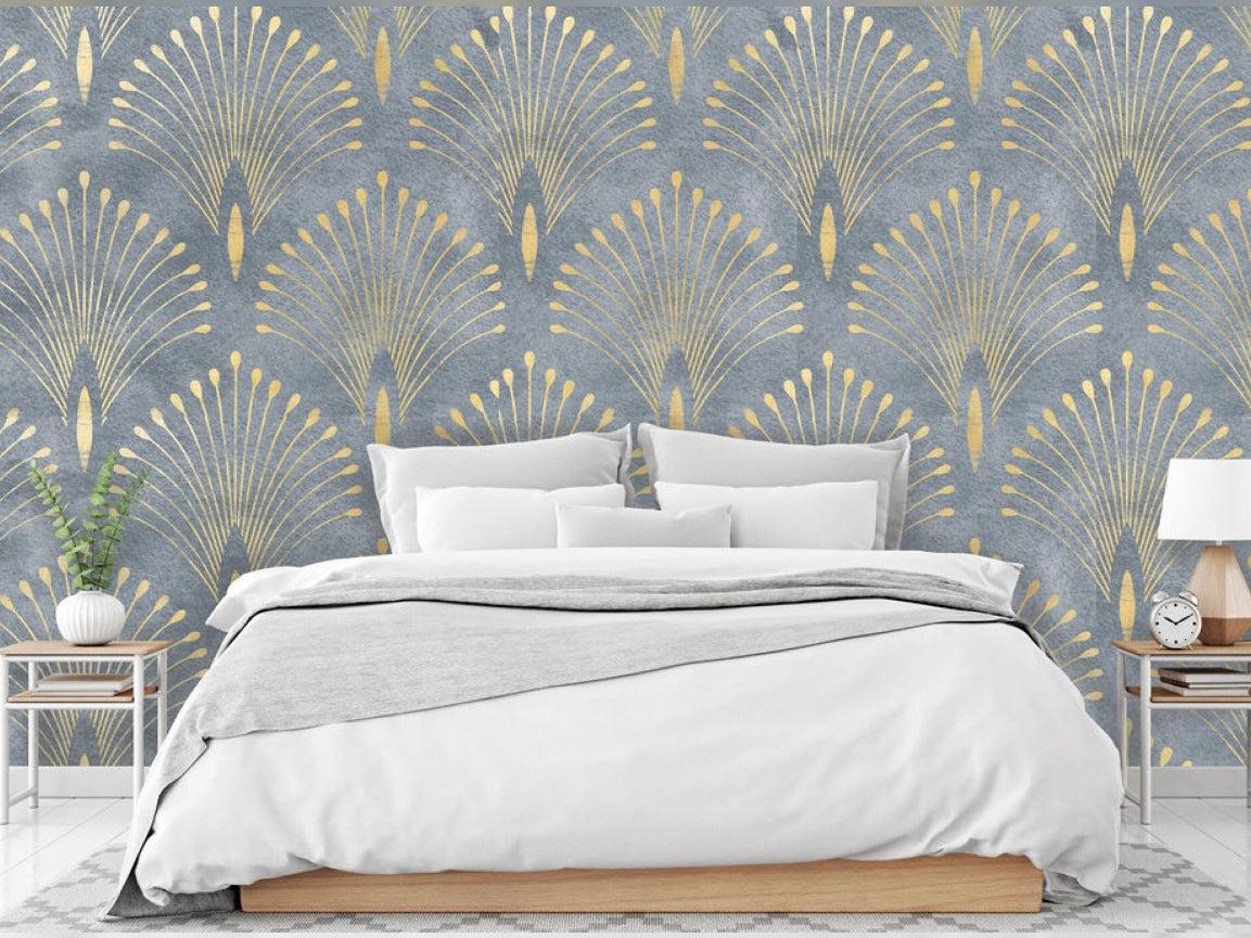 Wallpaper Peacock Feather - Fog