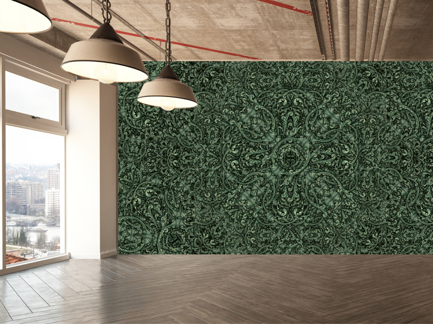 Wallpaper Patterned Forest