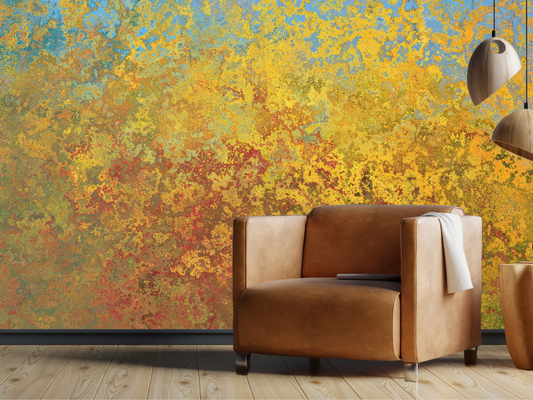 Wallpaper sunset impasto