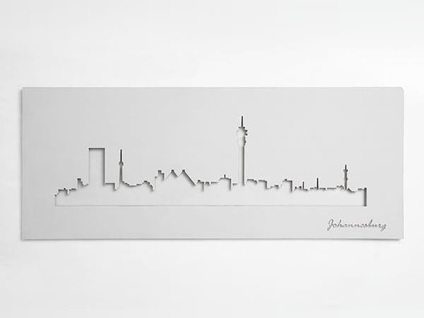 White Johannesburg Skyline