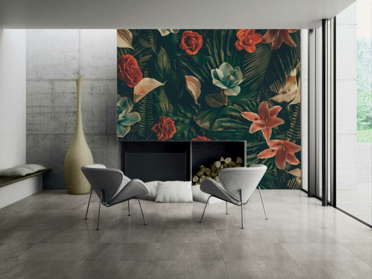 Wallpaper Oriental Lily Citrus