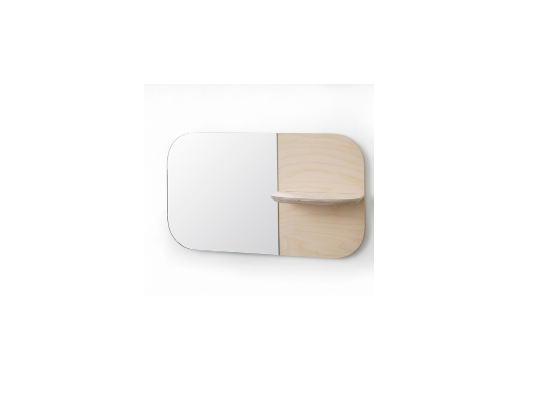 Birch Shelf Mirror