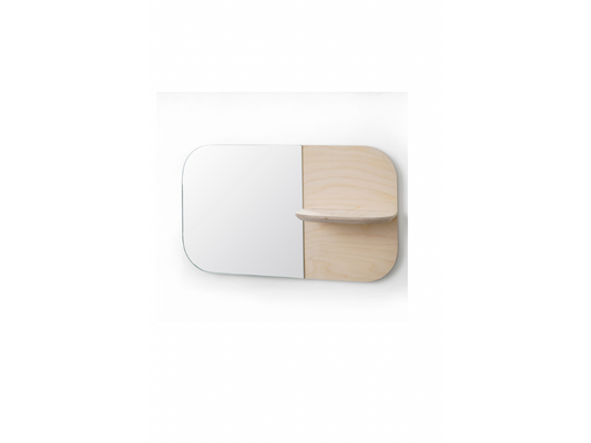 Birch Shelf Mirror