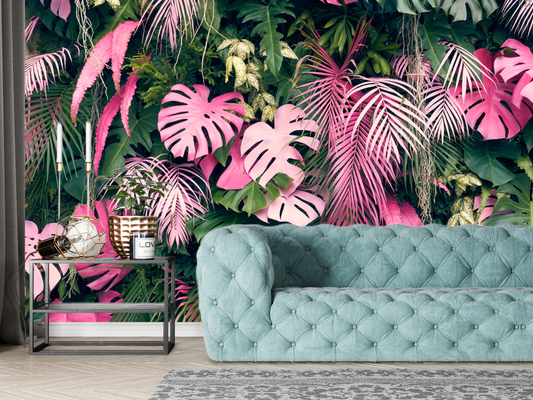 Wallpaper Pink Jungle