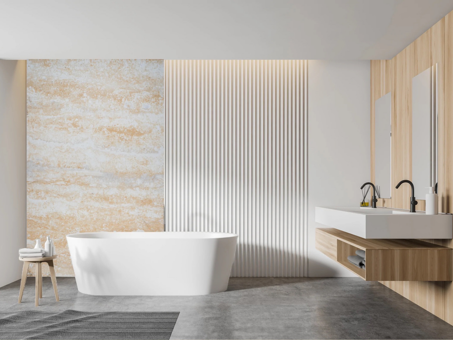 Wallpaper Marble Orange