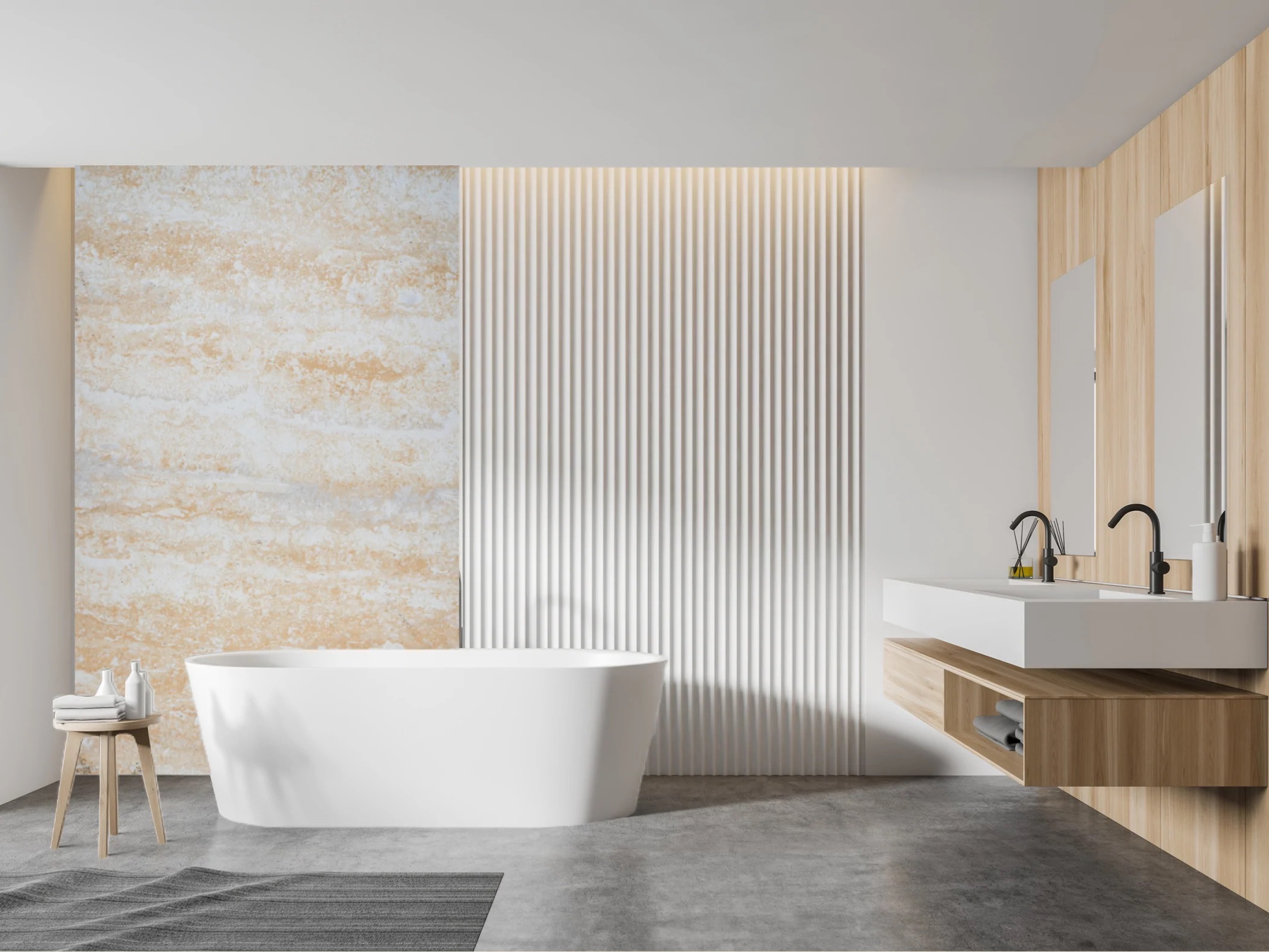 Wallpaper Marble Orange