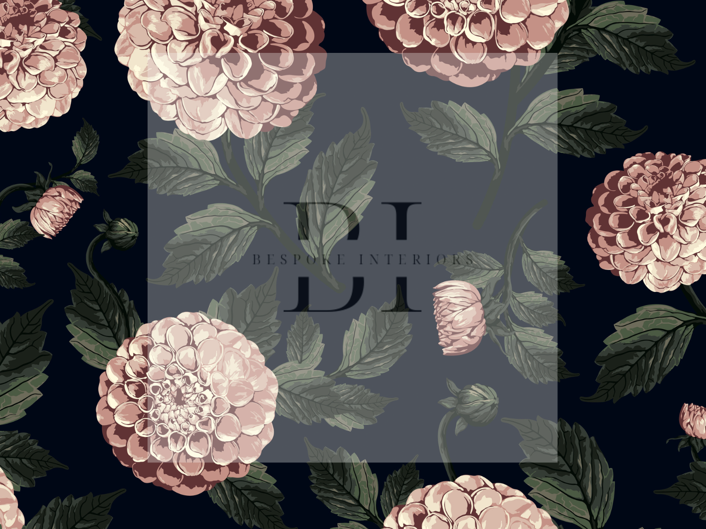 Wallpaper peachy floral