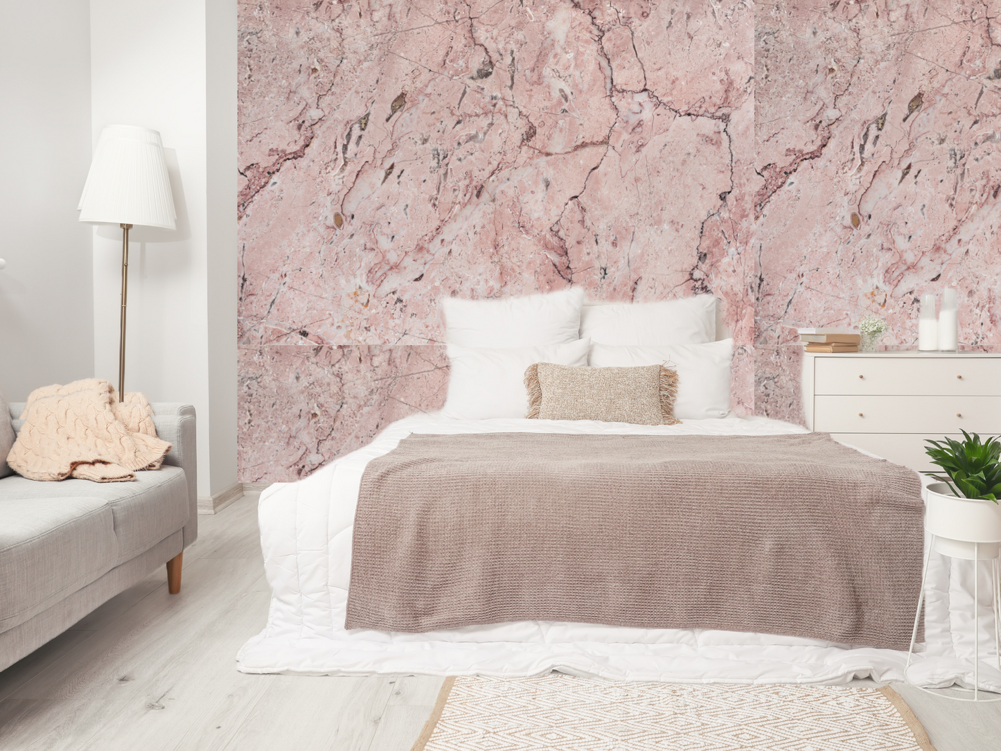 Wallpaper Vintage Pink Rock