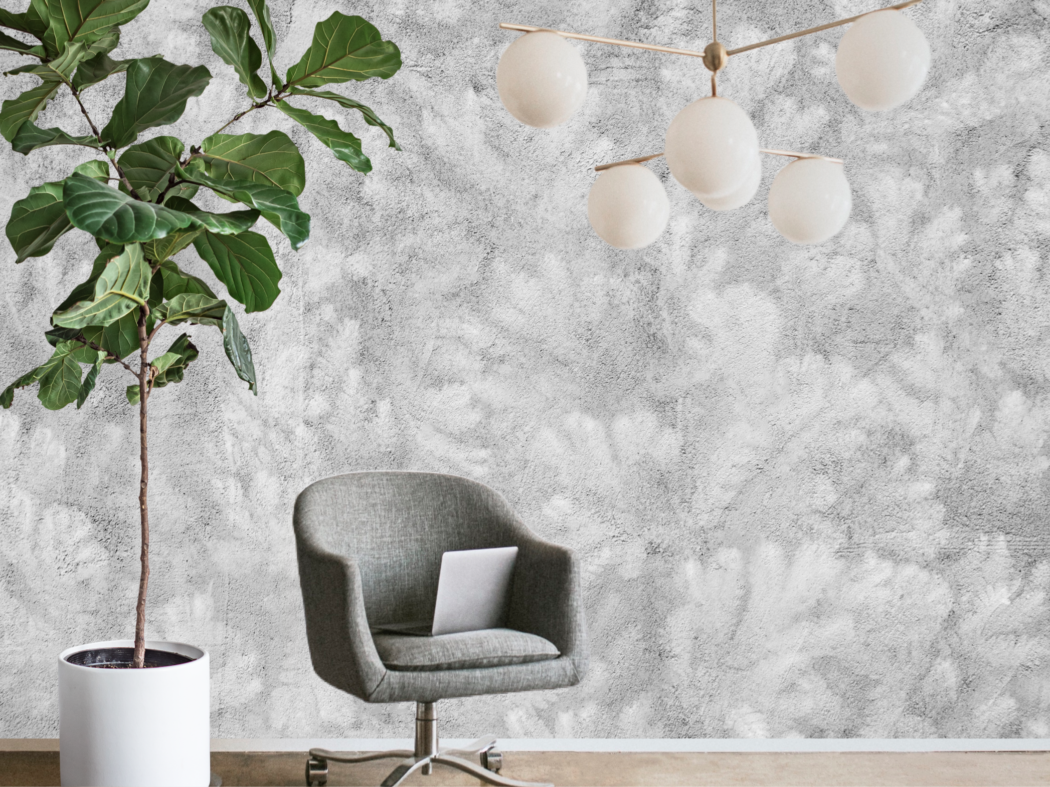 Wallpaper vintage coral