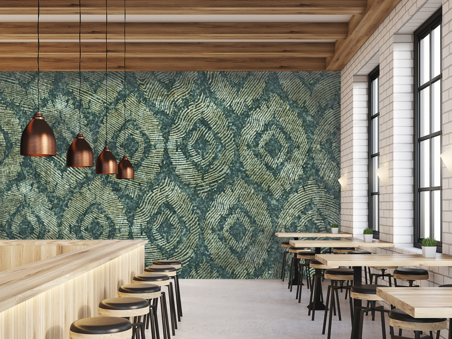 Wallpaper Golden Peacock