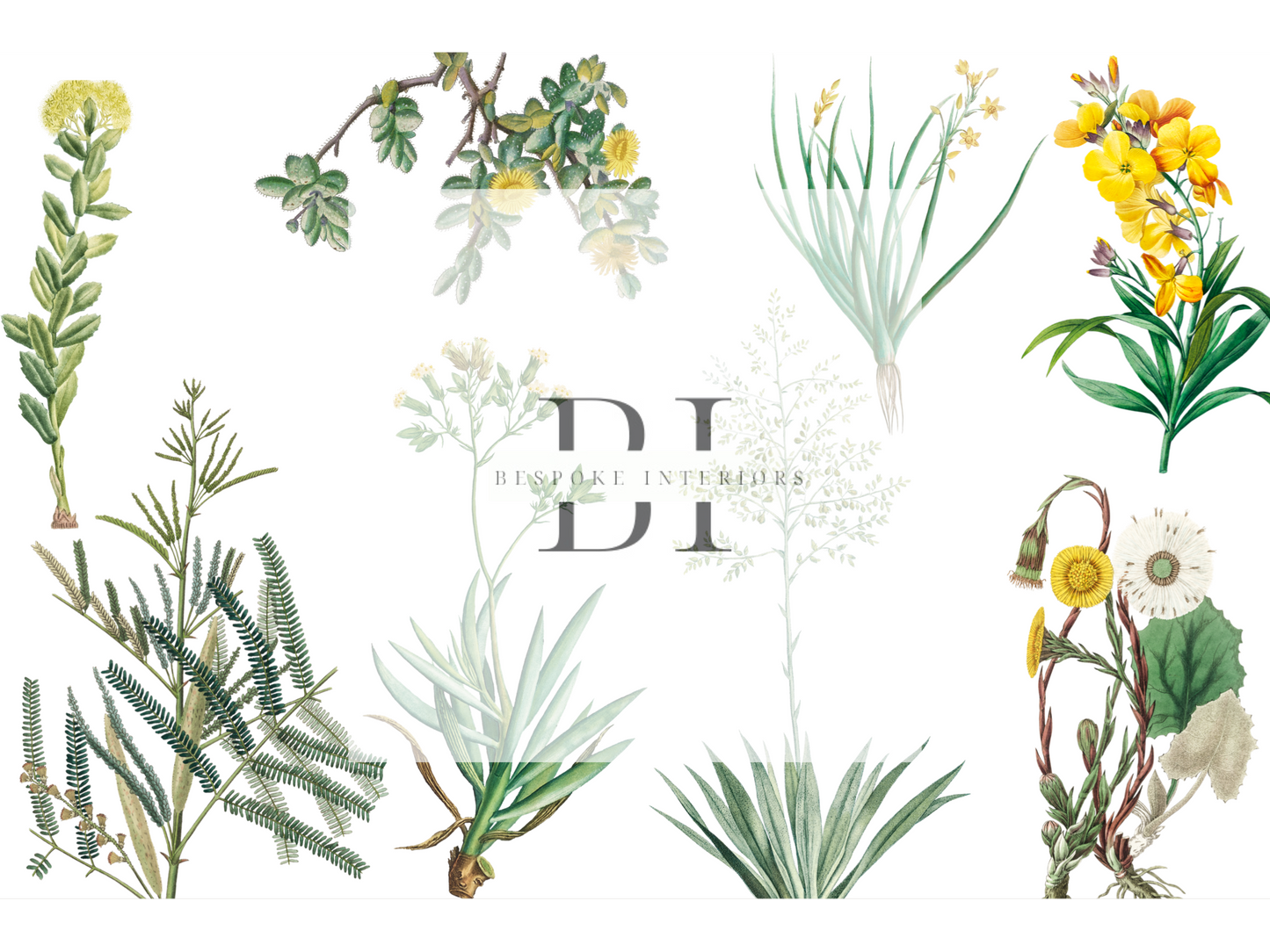 Wallpaper Yellow Floral