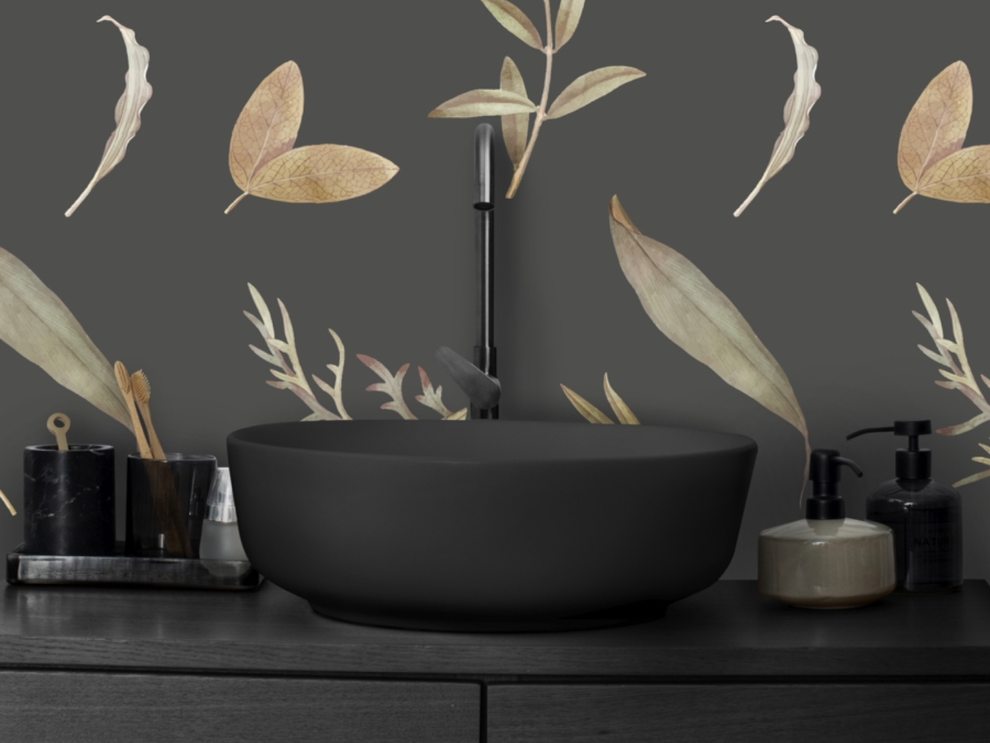 Wallpaper fine foliage