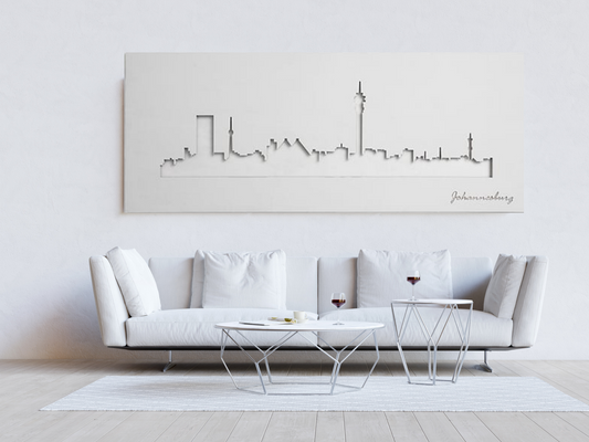 White Johannesburg Skyline