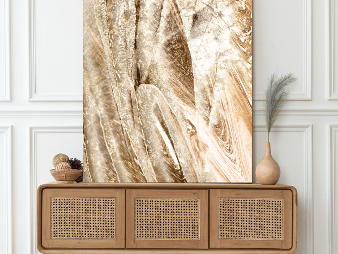 Art Print Wheat Impasto