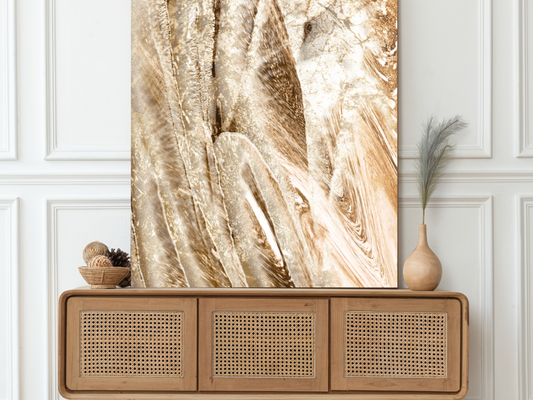 Art Print Wheat Impasto