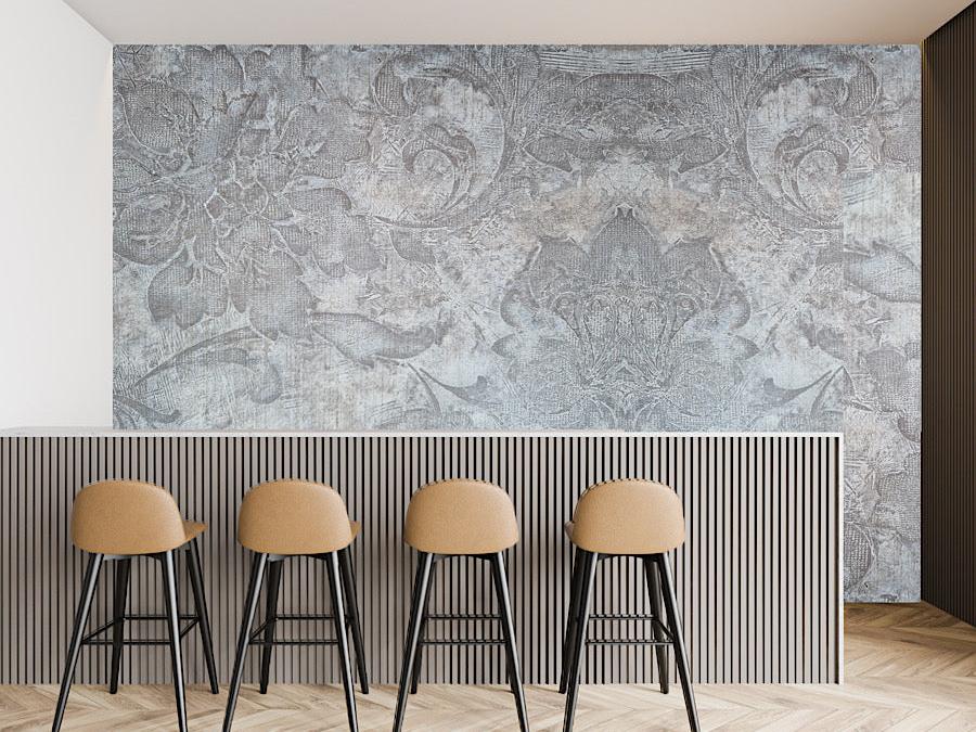 Wallpaper Floral Cement